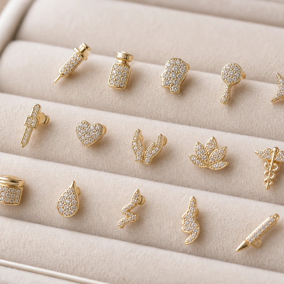 Botox Pavé Stud Earrings
