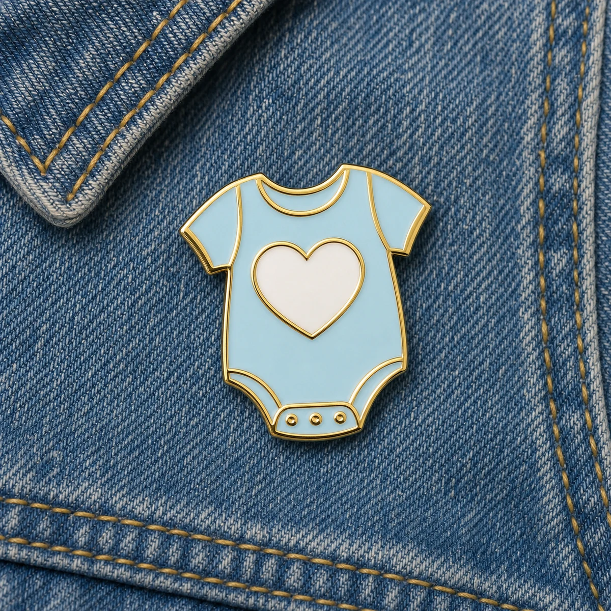 I Love Tiny Humans Onesie Lapel Pin